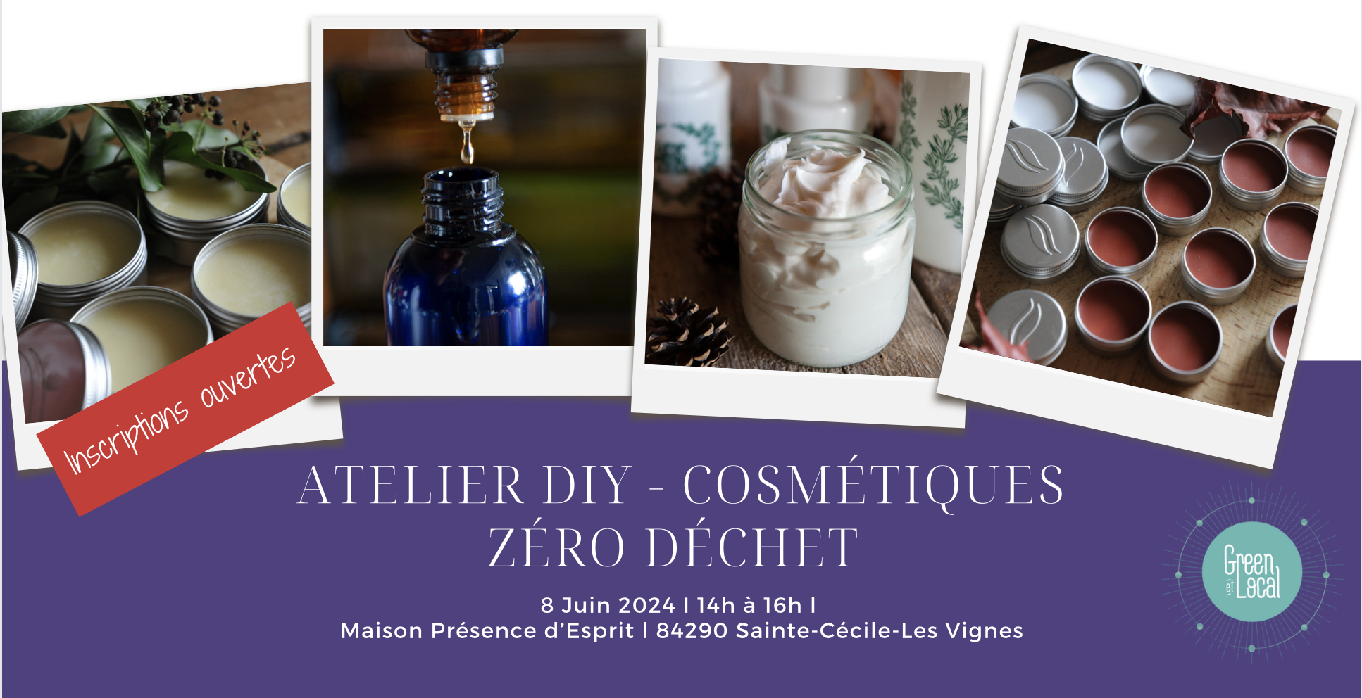 Atelier-produits-de-beauté - cosmétique-cadeaux- ecolieu - laboratoire-ecologique-green-et-local-sainte-cecile-les-vignes-vaucluse